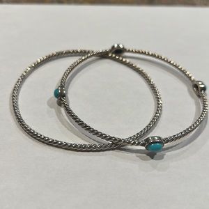 David Truman Color Classic Bangle With Gemstone